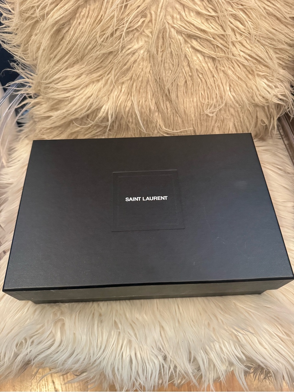 Saint Laurent Black Patent Opyum Logo Heel Pumps - Picture 3 of 7